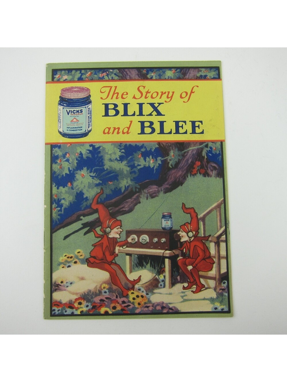 Vicks Vapo Rub Advertising Children's Booklet Story of Blix & Blee Antique 1925